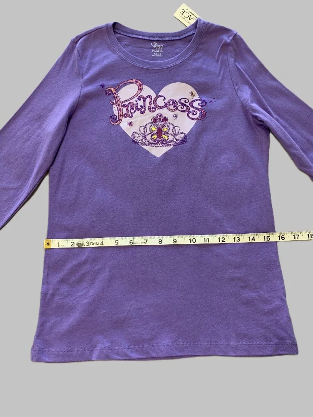 Brand New Girls Children's Place Long Sleeve Purple Shirt & Jeggings Set Size 14